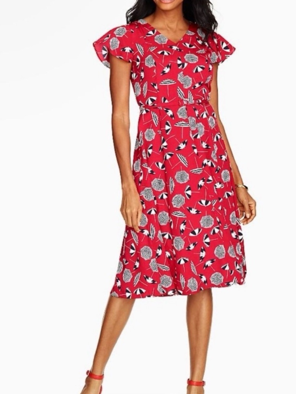 TALBOTS | Umbrella Patterned Dress